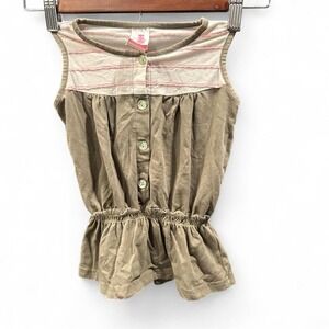 Green shabby chic tank by Matilda Jane size 2 (L7)